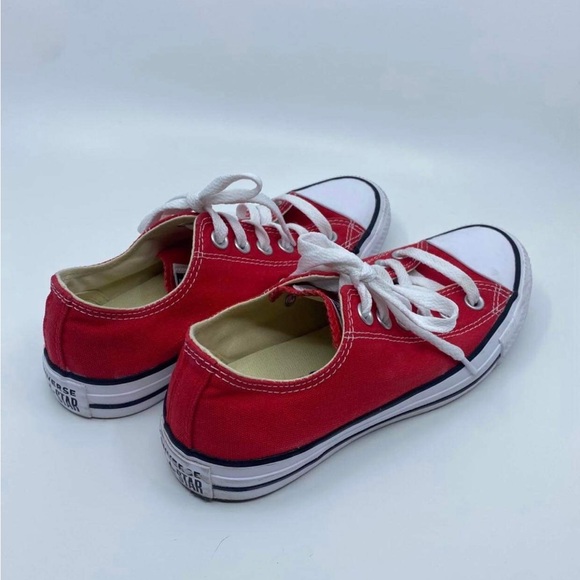 Red Converse Chuck Taylors All-Star Low Top Canvas Sneakers Unisex M(4) F(6) - Picture 7 of 16